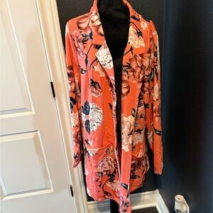 Lularoe Striped 3XL Charlotte Dress & Floral Blazer